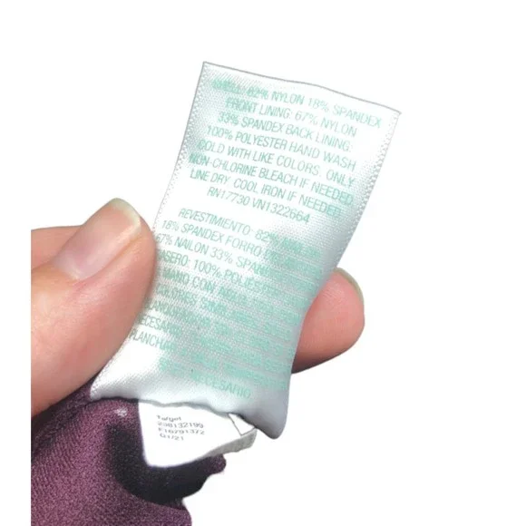 Kona Sol Women's Burgundy Wine High Waist Tummy Control Bottoms AGD03 Sz S NWT - Picture 14 of 14